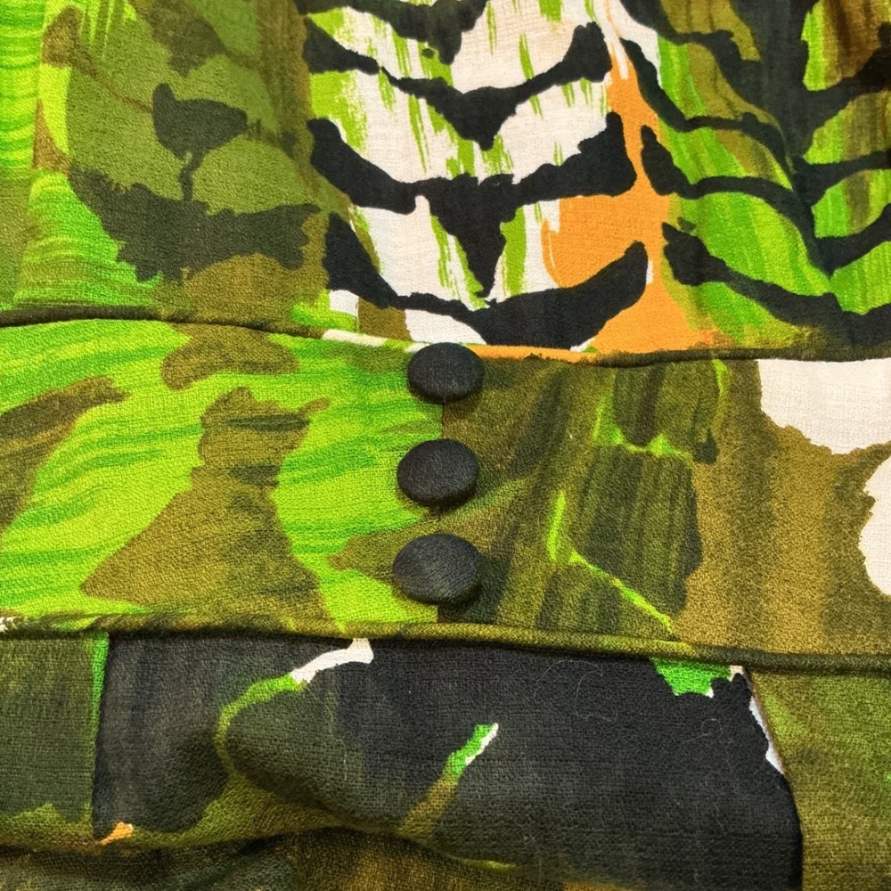 Vintage Reef Hawaii Small Maxi Dress Allover Floral Tropical Print Aloha 1960s - Picture 10 of 10